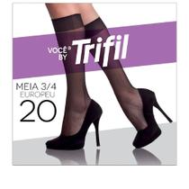Meia Feminina 3/4 Europeu Fio 20 Trifil Meia Feminina 3/4 Europeu Fio 20 Trifil