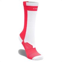 Meia Feminina Cano Médio Olympikus Bpc Branca E Rosa