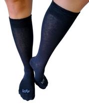 Meia feminina diversas 3/4 cimento 34-39 ref-010180189905