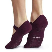Meia Feminina Lupo Sapatilha Antiderrapante Bordô Vinho 0494