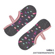 Meia Feminino Selene Sapatilha com Vies 7700 Meia Feminino Selene Sapatilha com Vies 7700