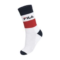 Meia Fila DNA 39 ao 43 Branco Marinho e Vermelho