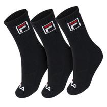 Meia Fila FBox 39 ao 43 - Pack com 03 Unidades - Preta