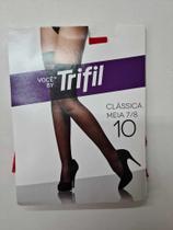 Meia Fina 7/8 Renda e Silicone Trifil 6023.
