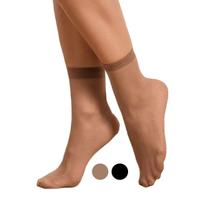 Meia Fina Transparente Soquete Fio 15 Dantelle Demillus 209870 Meia Fina Transparente Soquete Fio 15 Dantelle Demillus 209870