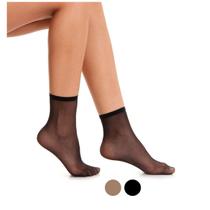 Meia Fina Transparente Soquete Fio 15 Dantelle Demillus 209870 Meia Fina Transparente Soquete Fio 15 Dantelle Demillus 209870