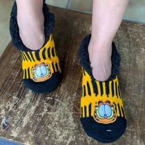 Meia Garfield Pantufofa