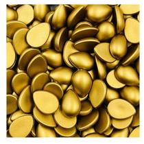 Meia Gota Para Colagem 13x18mm 10pçs Dourada Resina 10g