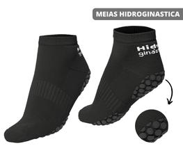 Meia hidroginástica antiderrapante pilates yoga-unissex-top