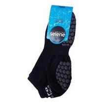 Meia Hidroginástica Antiderrapante Preta Selene 4010