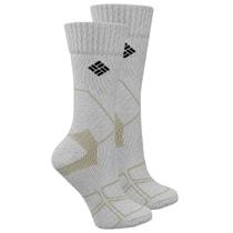 Meia Hike Crew Medium Weight Columbia Cinza Claro G Meia Hike Crew Medium Weight Columbia Cinza Claro G