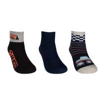 Meia Hoahi Infantil Kit3x1 Estampada