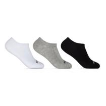 Meia Hoahi Kit 3x1 Invisivel 39/43 Branco Preto Cinza Meia Hoahi Kit 3x1 Invisivel 39/43 Branco Preto Cinza