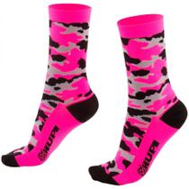 Meia Hupi Camo Rosa Neon Meia Hupi Camo Rosa Neon