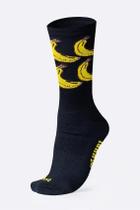 Meia HUPI Coma Banana Preto / Amarelo