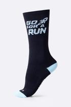 Meia HUPI Go For a Run Preto/Azul