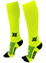 Meia HUPI Longa - Amarelo Neon Lisa 30cm de cano Meia HUPI Longa - Amarelo Neon Lisa 30cm de cano