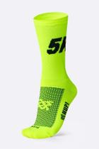 Meia Hupi Run 5k Amarelo Neon