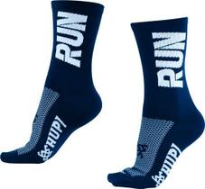 Meia Hupi Run Azul Marinho / Branco
