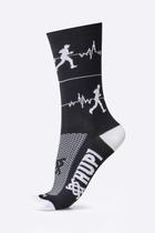 Meia HUPI Run Beats Preto - LT para pés menores 34-38 Meia HUPI Run Beats Preto - LT para pés menores 34-38