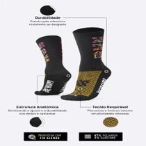 Meia HUPI Run Colors Preto - LT Para Pés Menores