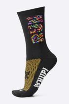 Meia Hupi Run Colors Preto