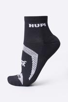 Meia HUPI Running Pro Plus Preto e Branco
