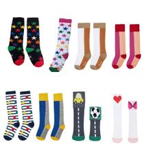 Meia infantil 3/4 cano alto colorida Kit menina e menino Meia infantil 3/4 cano alto colorida Kit menina e menino