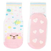 Meia Infantil Antiderrapante Bebê Menina Tam. 21 ao 25 Pimpolho Meia Infantil Antiderrapante Bebê Menina Tam. 21 ao 25 Pimpolho