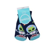 Meia Infantil Bebê Masculina Selene Azul Marinho - 1620