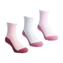 Meia Infantil Bebê Menina Lisa Antiderrapante Com Base Escura Feminina Tam. 26 ao 30