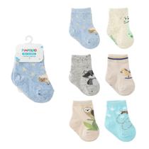 Meia Infantil Bebê Menino Kit com 6 Pares Masculino Tam. 00 à 15 Pimpolho Meia Infantil Bebê Menino Kit com 6 Pares Masculino Tam. 00 à 15 Pimpolho
