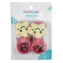 Meia Infantil Bichinho Pantufa Menina Para Recém Nascido Bebê Feminino Pimpolho