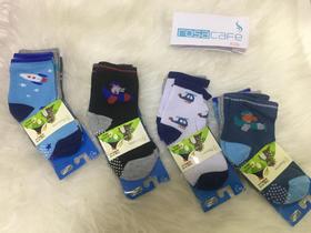 Meia infantil com 12 pares tamanho 15-19 de 2 a 4 anos
