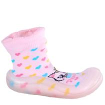 Meia Infantil com Sola Kéto 22063 Rosa Bb