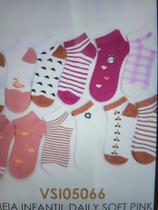 meia infantil daily soft pink poliester tam.22-26 meia infantil daily soft pink poliester tam.22-26