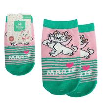 Meia Infantil Do 0 A 4 Anos Meninas Disney Licenciado - Jolitex Ternille Baby Jolitex Cor:Gata Marie 02Tamanho:0 a 12 M