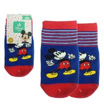 Meia Infantil Do 0 A 4 Anos Meninos Disney Licenciado - Jolitex Ternille Baby Jolitex Cor:Mickey 04Tamanho:01 a 02 Anos