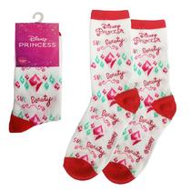 Meia Infantil Do 4 A 10 Anos Meninas Disney Licenciado - Jolitex Ternille Baby Jolitex Cor:Meia BrancaTamanho:27 ao 31