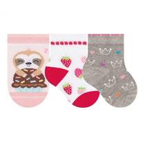 Meia Infantil Feminino Selene RN blister 3 pares- 1030.001