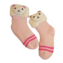 Meia infantil forrada para frio intenso inverno com antiderrapante Meia infantil forrada para frio intenso inverno com antiderrapante