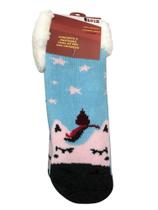 Meia Infantil Forrada Solado Antiderrapante Pantufa Felpuda Térmica Quentinha Moda Inverno Unissex