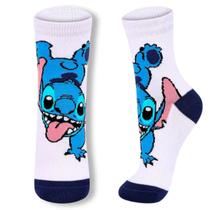 Meia Infantil Juvenil Disney Stitch e Angel Lupo