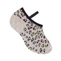 Meia Infantil Menina 29a 34Sapatilha Antiderrapante Onça - SELENE