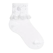 Meia Infantil Menina Batizado Dia a Dia Passeio com Apliques Artesanal Sortidas Lupo 02260-002 Meia Infantil Menina Batizado Dia a Dia Passeio com Apliques Artesanal Sortidas Lupo 02260-002