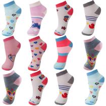 Meia Infantil Menina Cano Curto Kit com 12 Pares Meia Infantil Menina Cano Curto Kit com 12 Pares