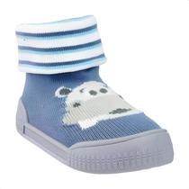 Meia Infantil Pimpolho Com Sola Comfort Lúdica Masculina Bichinho
