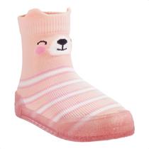 Meia Infantil Pimpolho Comfort Lúdica Ursinha Feminina Glitter