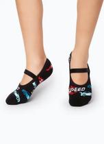 Meia Infantil Puket Sapatilha Antiderrapante Elástico Confortável Desenho Corrida Preto 28 a 33 Meia Infantil Puket Sapatilha Antiderrapante Elástico Confortável Desenho Corrida Preto 28 a 33