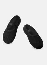 Meia Infantil Puket Sapatilha Solado Antiderrapante Preta Lisa